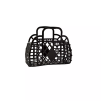 Mini Retro Basket Jelly Bag - Black, Shop Sweet Lulu