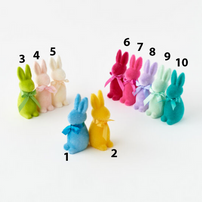 Small Flocked Bunnies - 10 Color Options, Shop Sweet Lulu