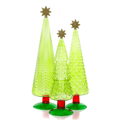 Translucent Conifers Set - Green & Gold