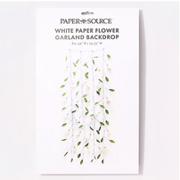 White Paper Flower Garland Backdrop, Shop Sweet Lulu