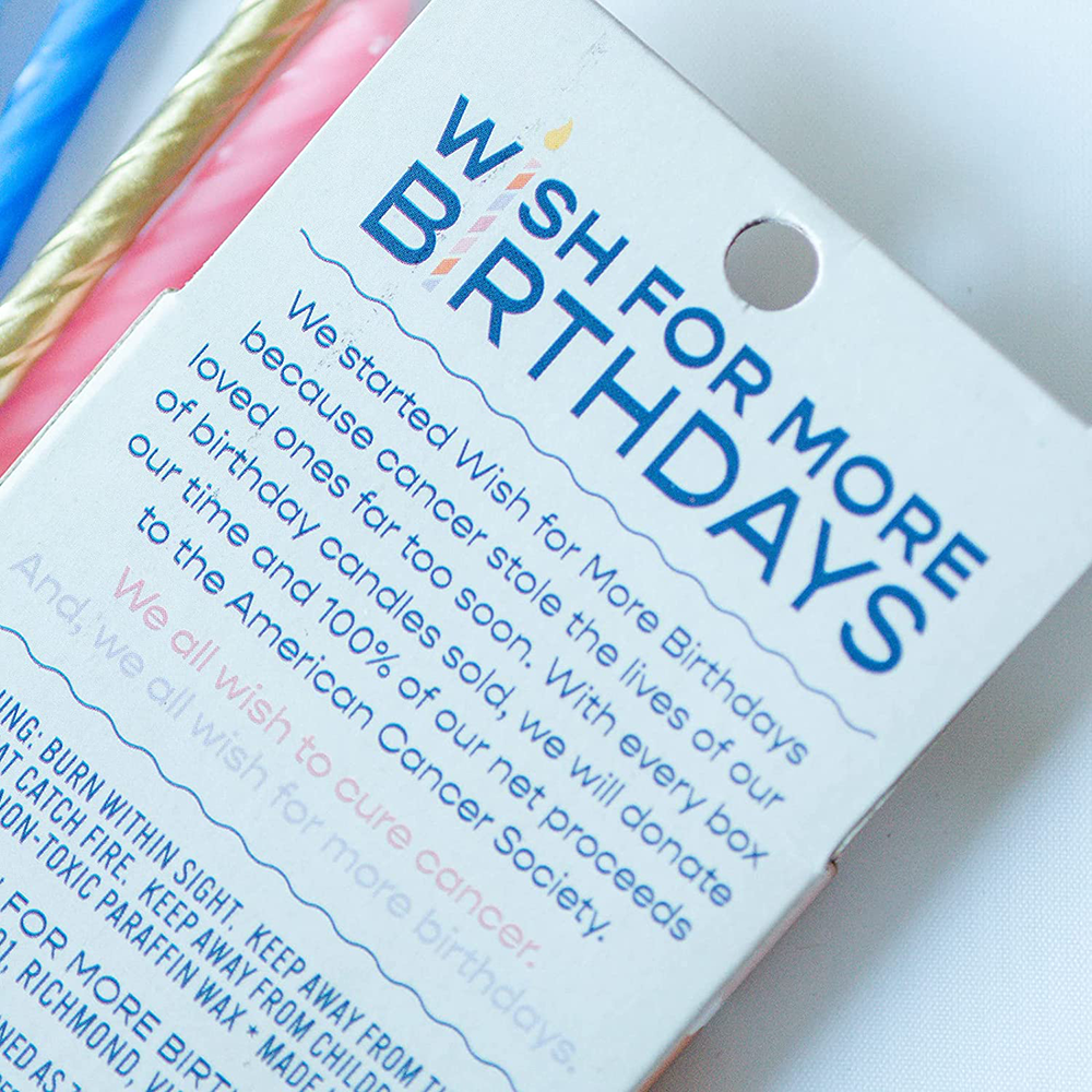 Wish For More Birthdays Party Candles - Blue, Shop Sweet Lulu
