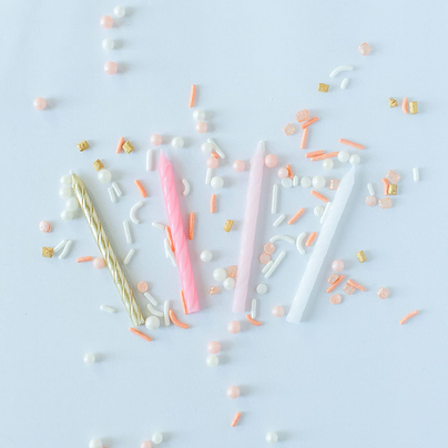 Wish For More Birthdays Party Candles - Pink