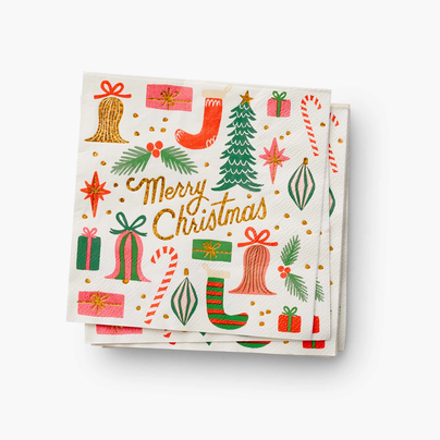 "Merry Christmas" Cocktail Napkins