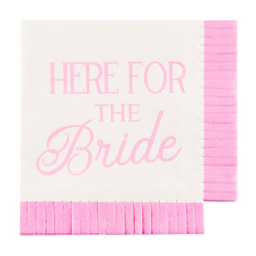 "Here for the Bride" Cocktail Napkins, Shop Sweet Lulu