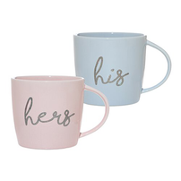 "His" & "Hers" Mugs Set, Jollity & Co.