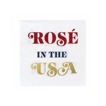 "Rosé in the USA" Cocktail Napkins