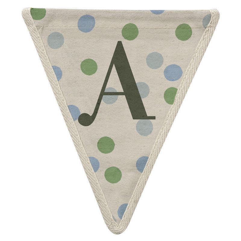 Fabric Bunting Letter A