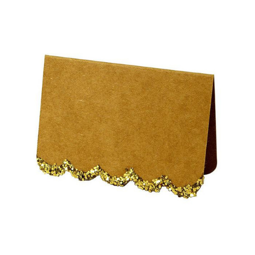 Kraft Glitter Place Cards
