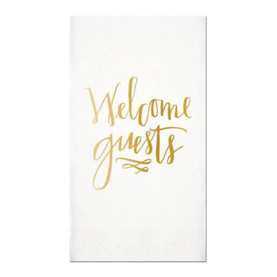"Welcome Guests" Guest Napkins