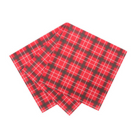 Plaid Santa Large Napkins