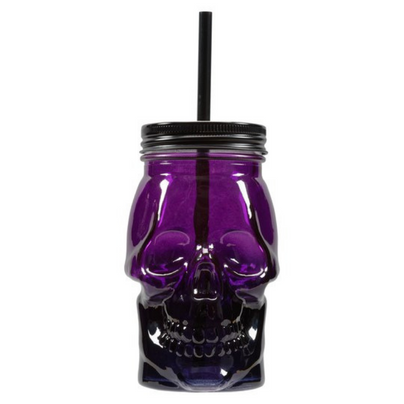 Skull Shaped Plastic Tumbler