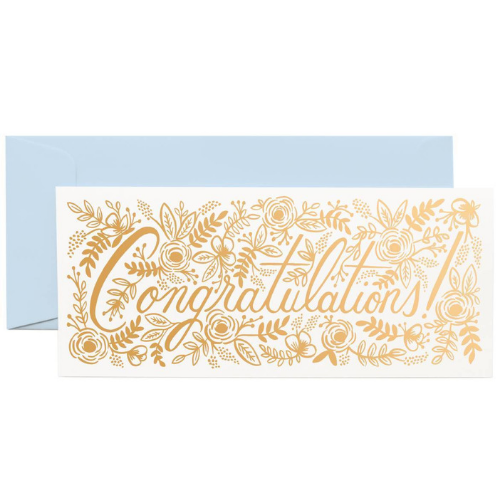 "Congratulations" Floral Card