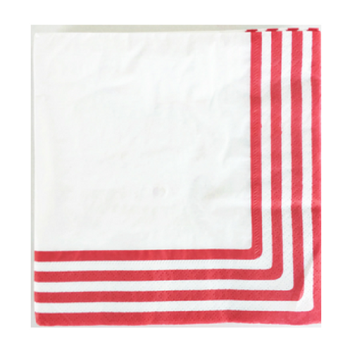 Red Striped Large Napkins