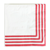 Red Striped Large Napkins