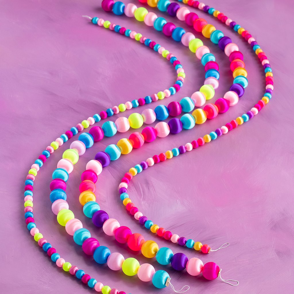 Large Silk Ball Garland