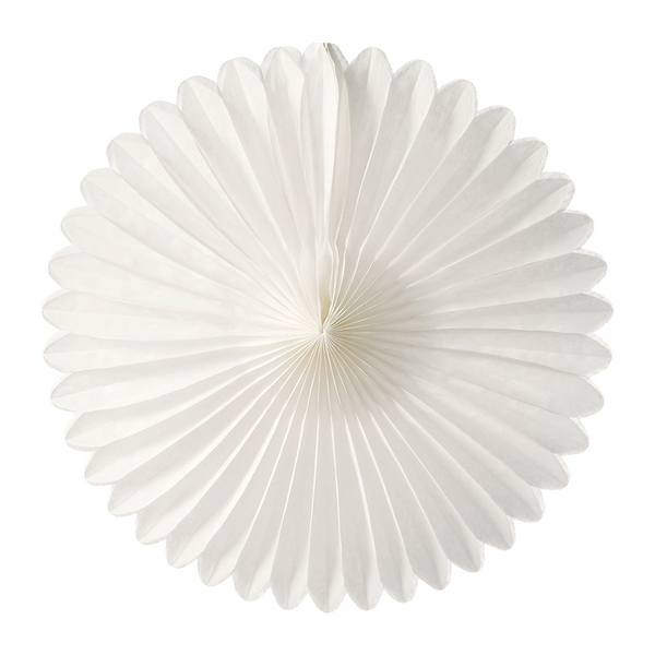 White Paper Fans, 5 Sizes  Paper fans, Party decorations, Paper