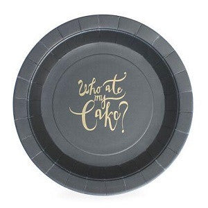 "Who Ate My Cake?" Dessert Plates