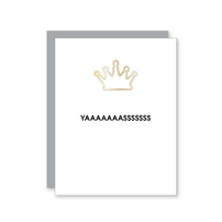 YAAASSS Greeting Card, Jollity & Co, Blank Card