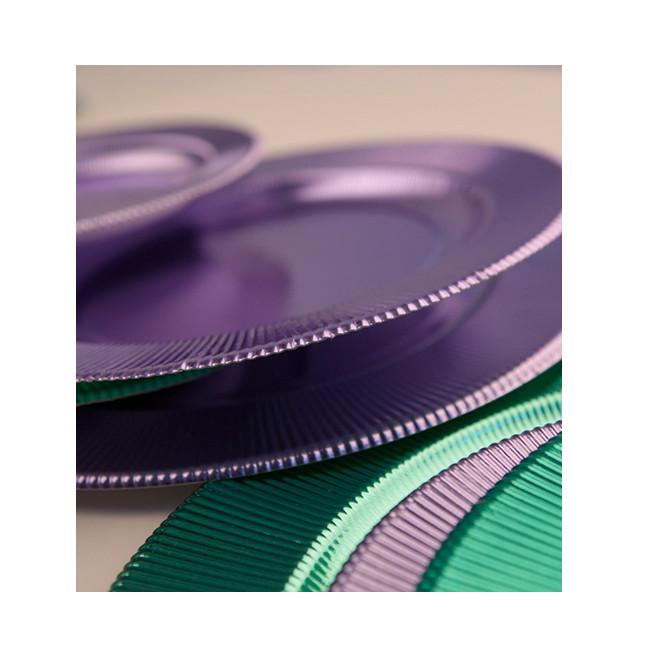 Lavender Ridged Plates - 3 Size Options