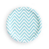 Chevron Blue Plates
