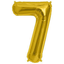 16" Number Balloons - Gold