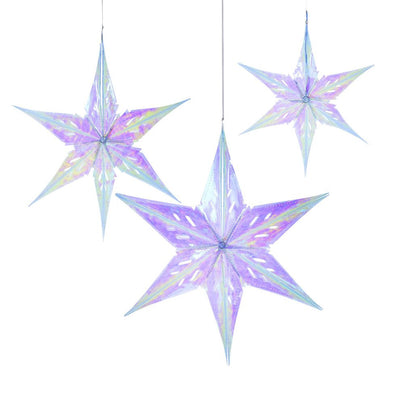 Winter Wonderland Iridescent Stars