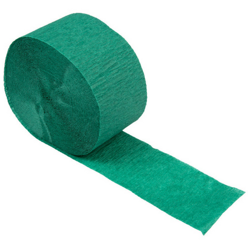 dark green crepe paper streamer 