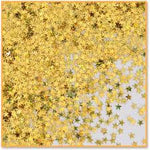 gold holographic star confetti