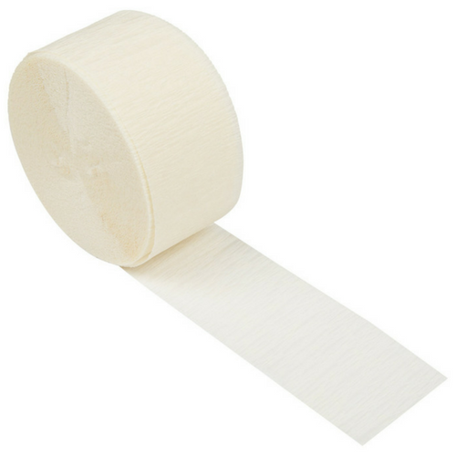 cream ivory crepe paper streamer