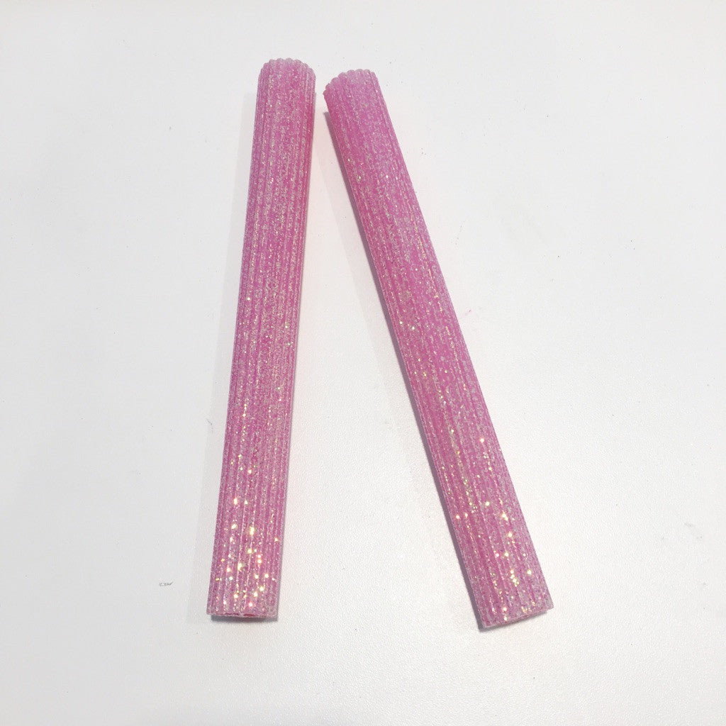 Glittered Taper Candles