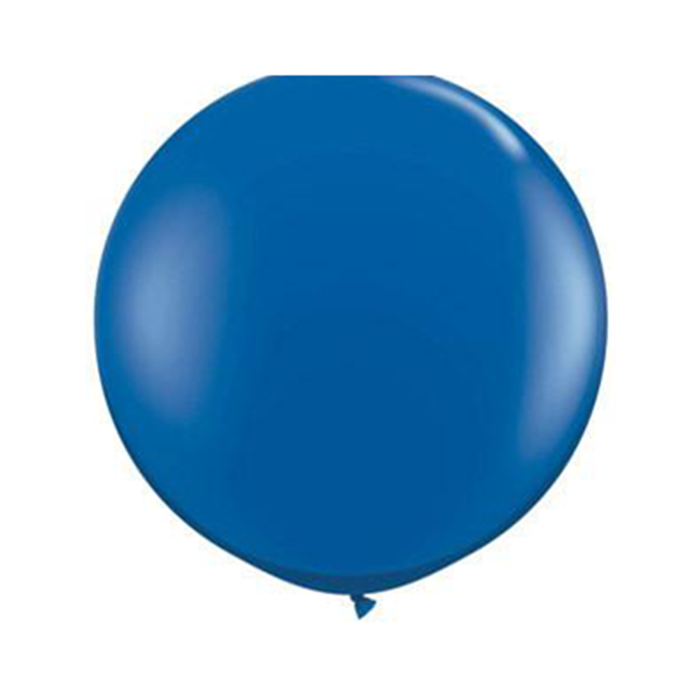 3 Foot Round Balloon, Blue, Jollity Co.