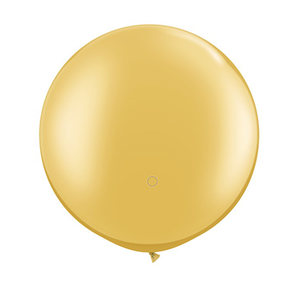 3 Foot Round Balloon, Gold, Jollity Co.