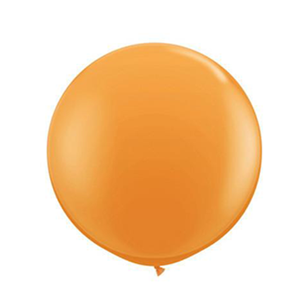 3 Foot Round Balloon, Orange, Jollity & Co.