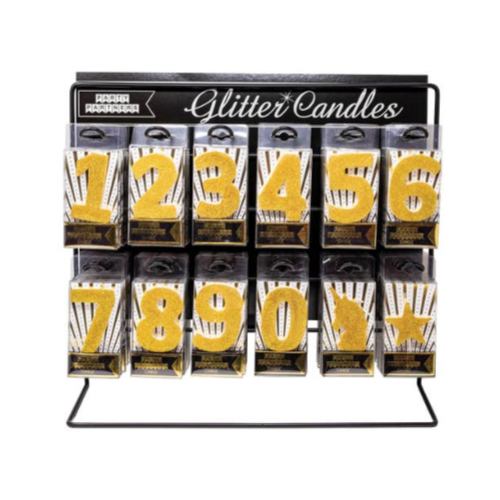 Gold Number Candles, Jollity & Co