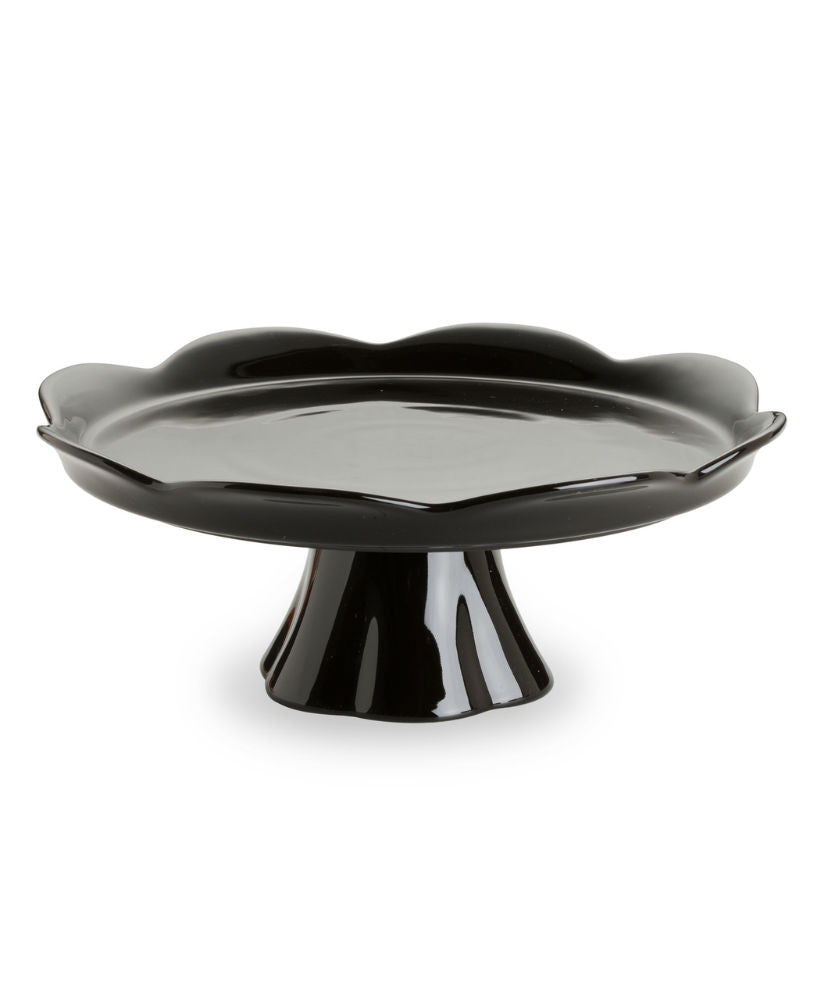Sleek Black Cake Pedestals