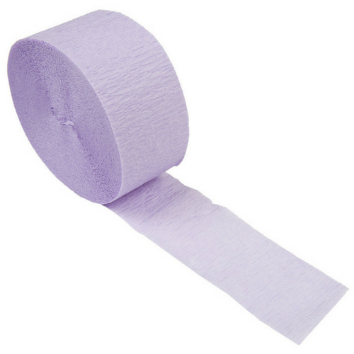 lavender crepe paper streamers