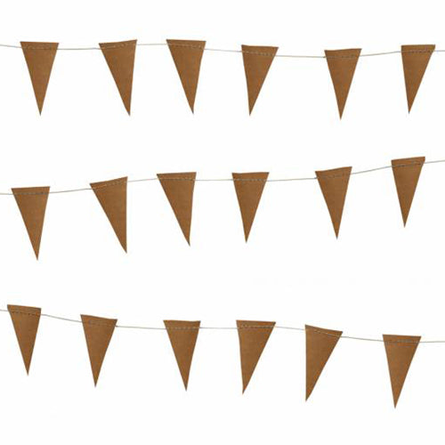 Mini Leather Flag Garland