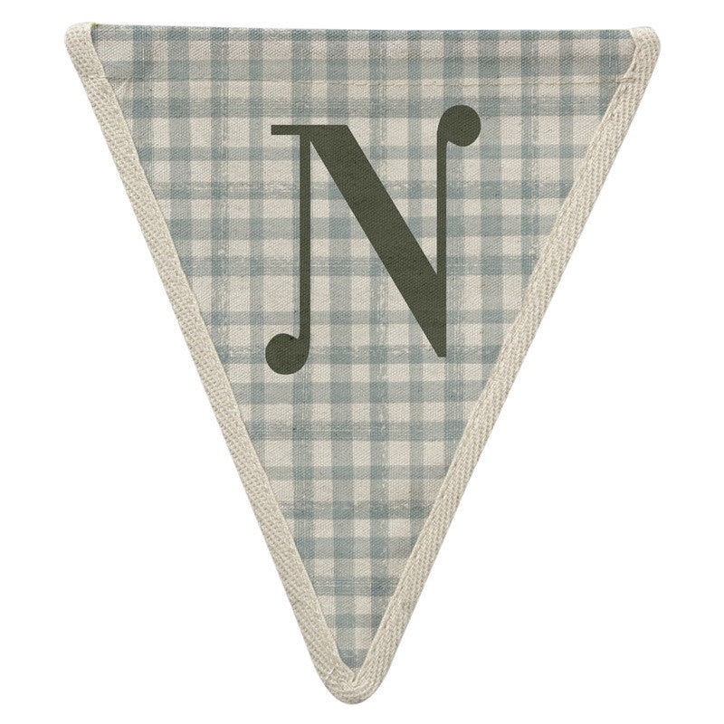 Fabric Bunting Letter N