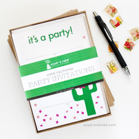 "It's A Party" Cactus Invitations