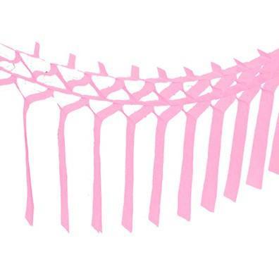Tissue Streamer Garland - Pink