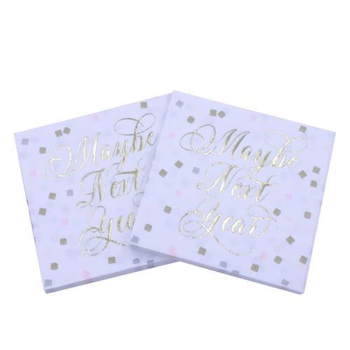"Maybe Next Year" Cocktail Napkins