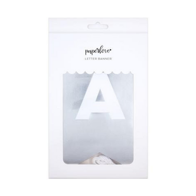 Silver Foil Letter Banner