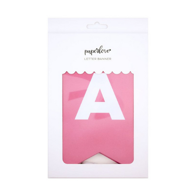 Hot Pink Letter Banner