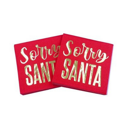 "Sorry Santa" Cocktail Napkins