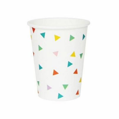 Confetti Triangle 9 oz Cups