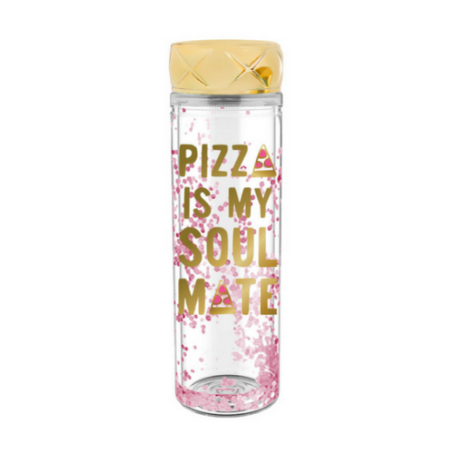 "Pizza is my Soulmate" Water Bottle