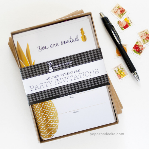 Pineapple Party Invitations
