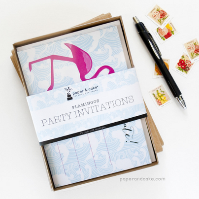 Flamingo Party Invitations