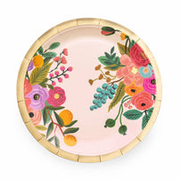Edged Floral Party Dinner Plates