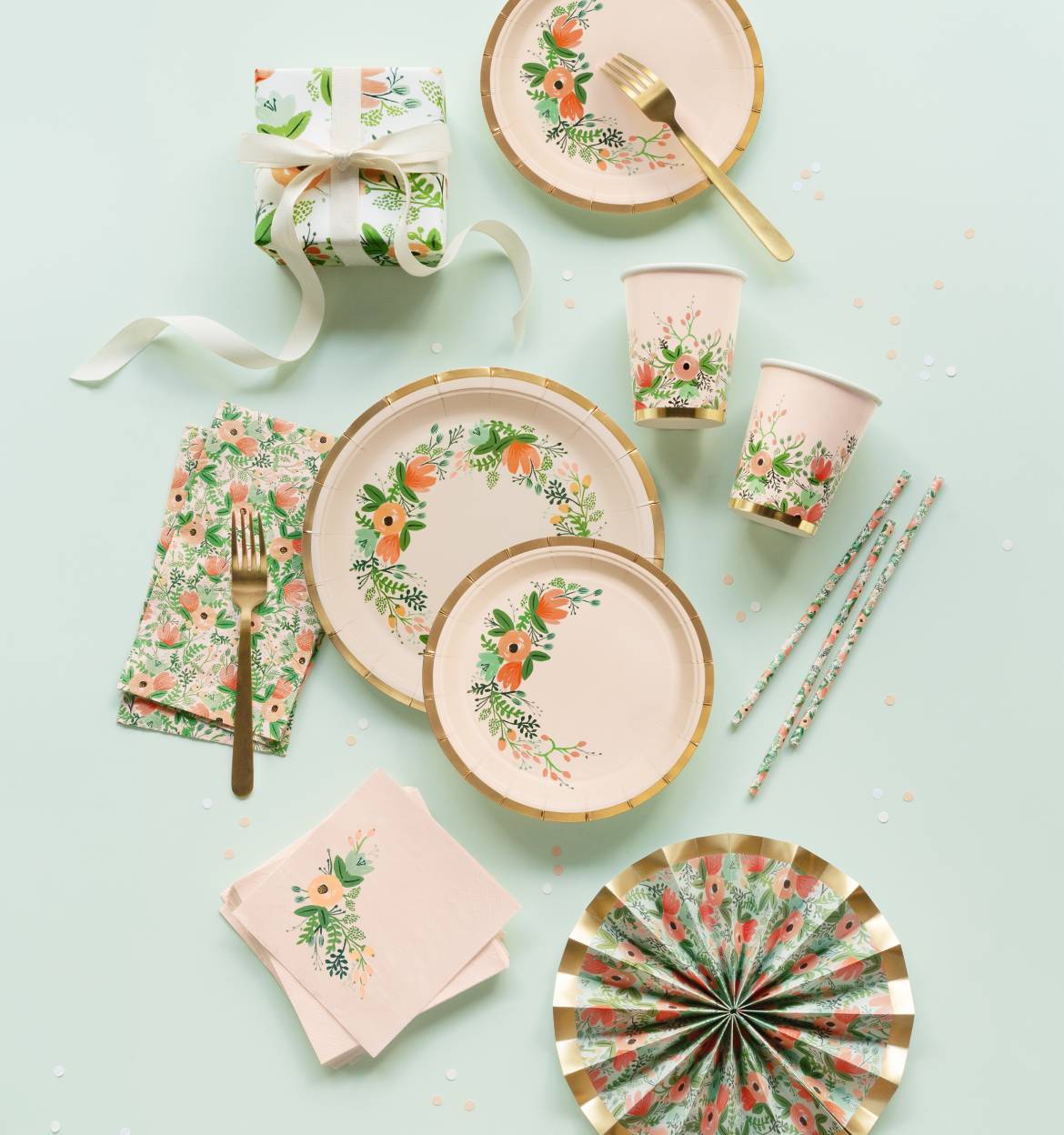 Floral Party Dinner Plates